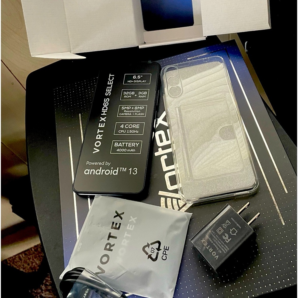 Bundled Four (4) Vortex Cellular HD65 Select - 32GB - Black Smartphones